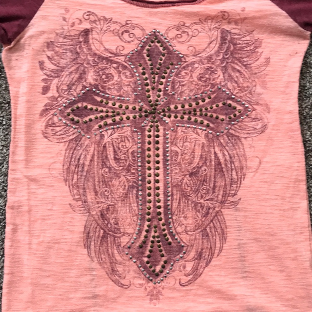 Cross 1/2 length sleeves top